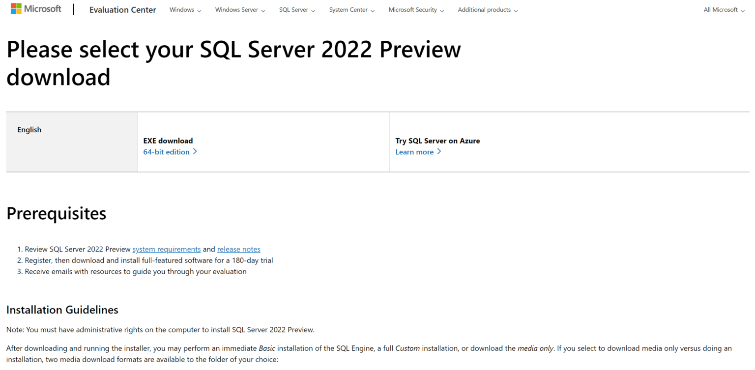 نصب بانک اطلاعاتی sql server 2022 